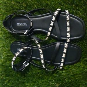 Mk logo sandals